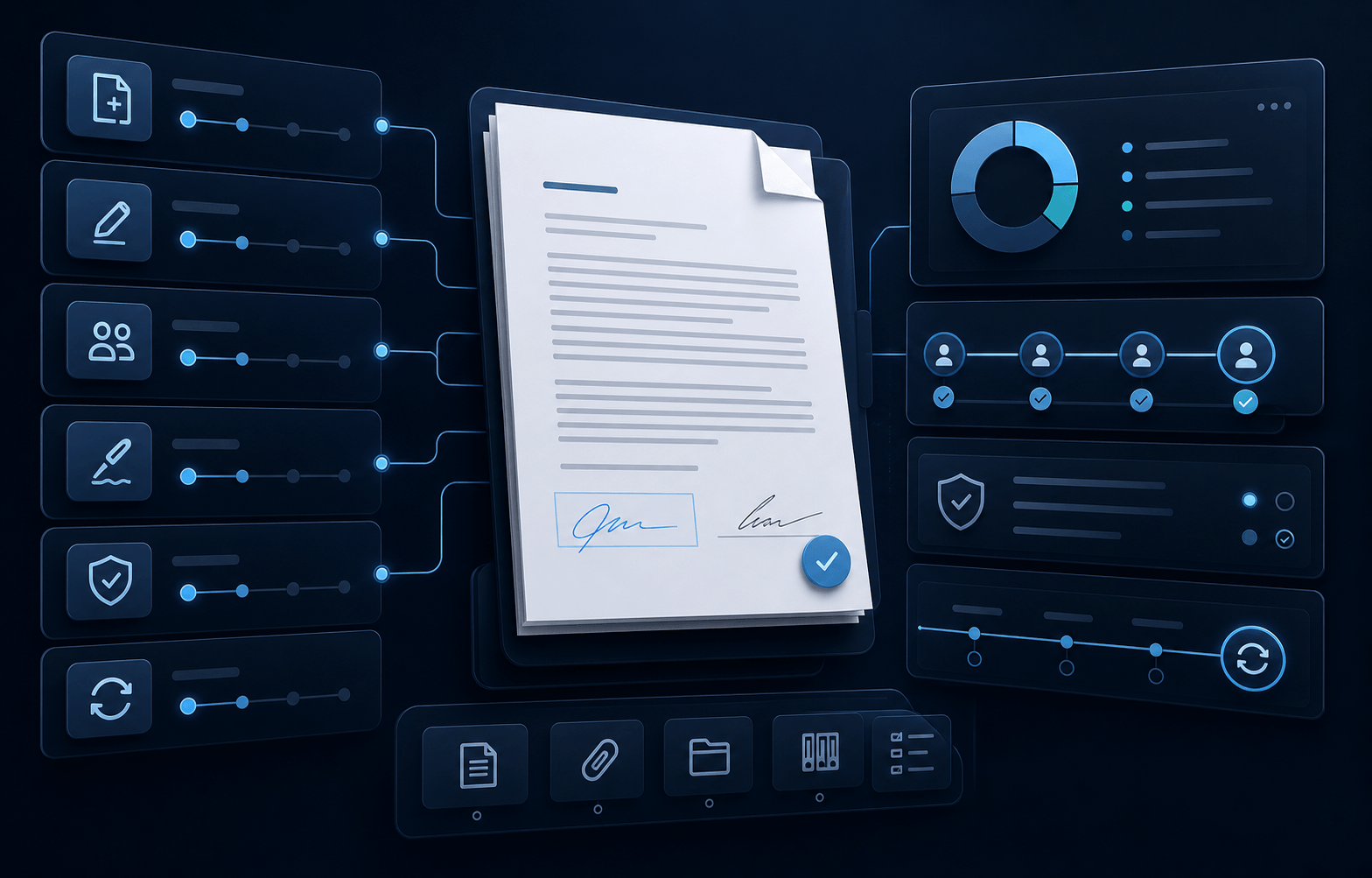 Visual del ciclo completo de contratos en ZERO CLM